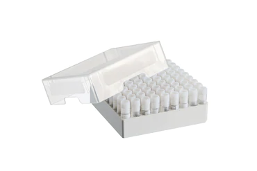 艾本德儲存盒 9 × 9, 可放置 81  個螺旋蓋（凍存）管， 1  –  2  mL，3  件，高 53  mm，2  英寸，聚丙烯材料，可耐受最低 -86  °C，可高溫高壓滅菌，帶蓋子并具有數(shù)